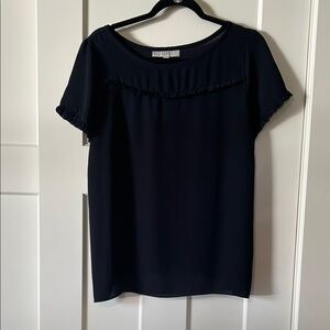 LOFT Dark Blue Short Sleeve Top